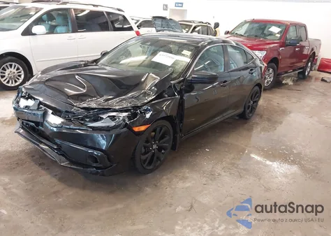 2020 Honda Civic Sport из США, поврежденный, VIN 19XFC2E82LE029197